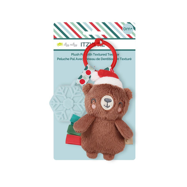 Cocoa the Bear Holiday Itzy Pal Infant Toy and Teether