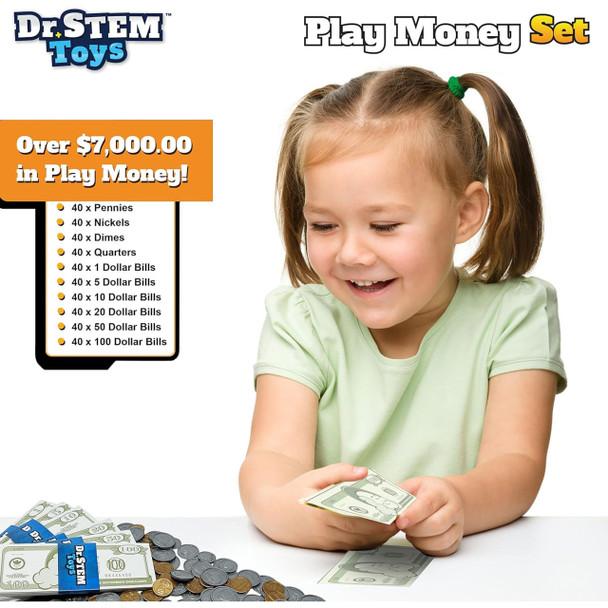 Dr. STEM Play Money Set with Tray Dr. STEM Play Money Set with Tray