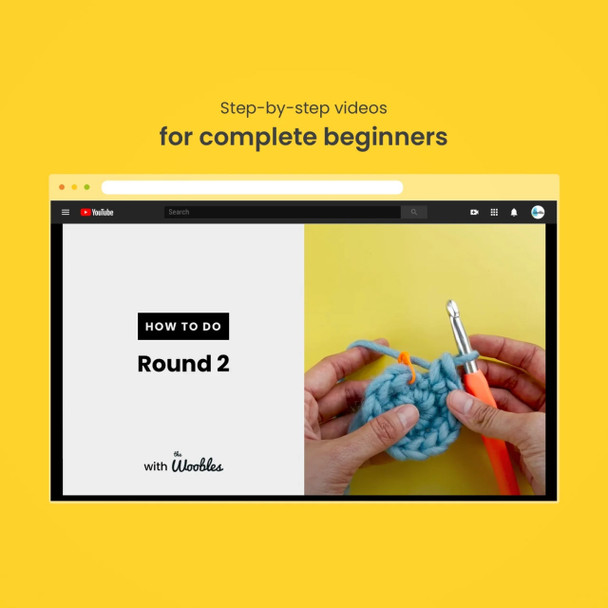 Bjorn the Narwhal Woobles Crochet Kit