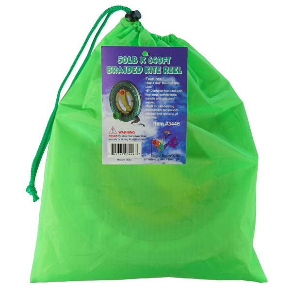 50lb x 640ft 8in Kite Reel Winder - green 50lb x 640ft 8in Kite Reel Winder - green