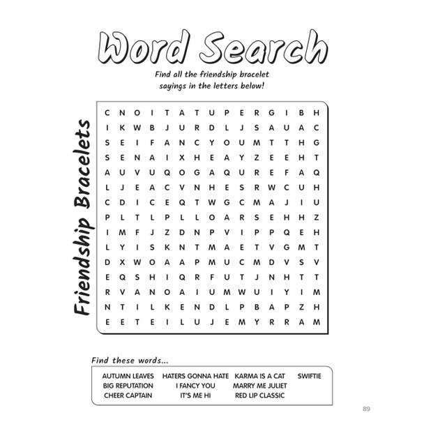 SUPER FAN-tastic Taylor Swift Coloring and Activity Book