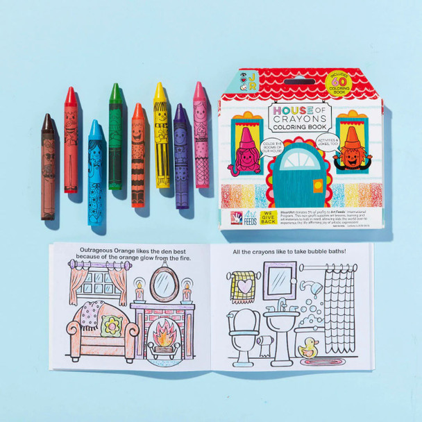 House of Crayons with Coloring Book House of Crayons with Coloring Book