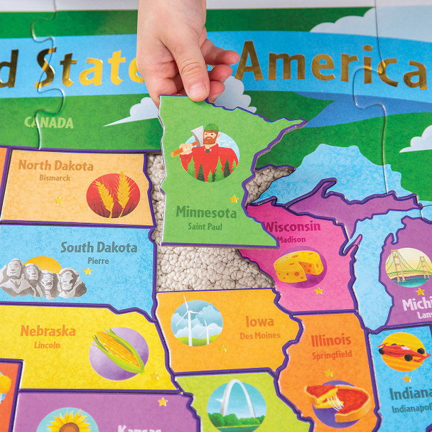 USA 59pc Floor Puzzle