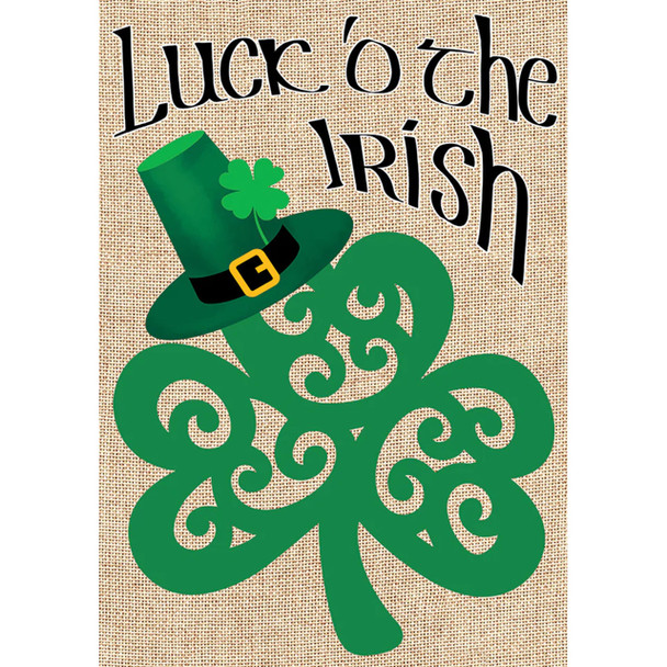 Shamrock Luck o' the Irish House Banner Shamrock Luck o' the Irish House Banner
