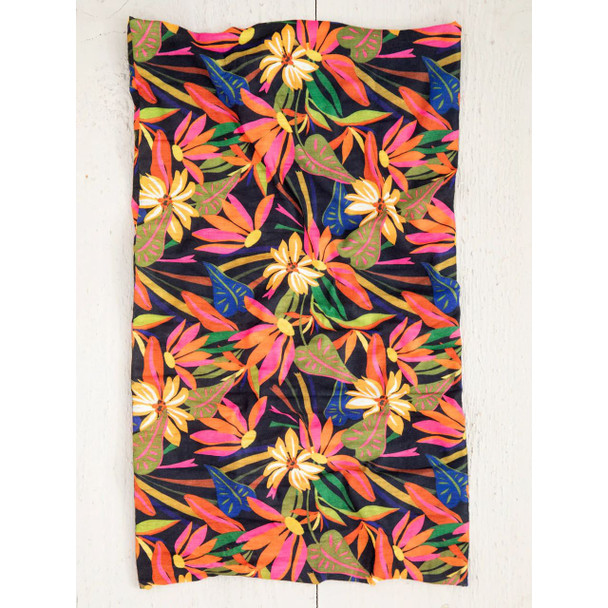 Black Tropical Boho Bandeau