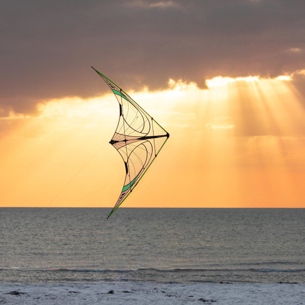 Quantum Stunt Kite 2.0 Mylar Edition - Citron
