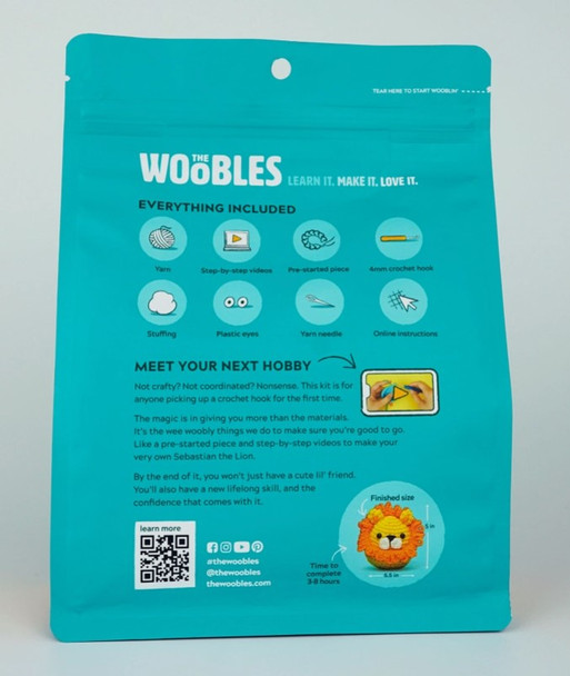 Sebastian the Lion Woobles Crochet Kit