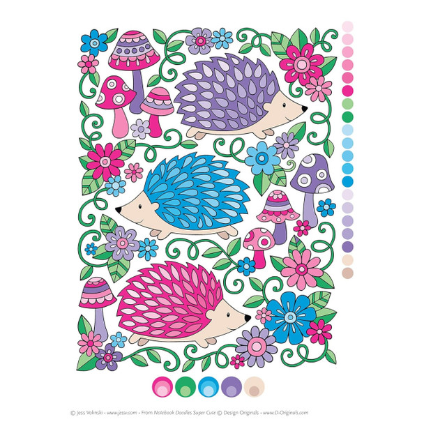 Notebook Doodles Super Cute Coloring Book