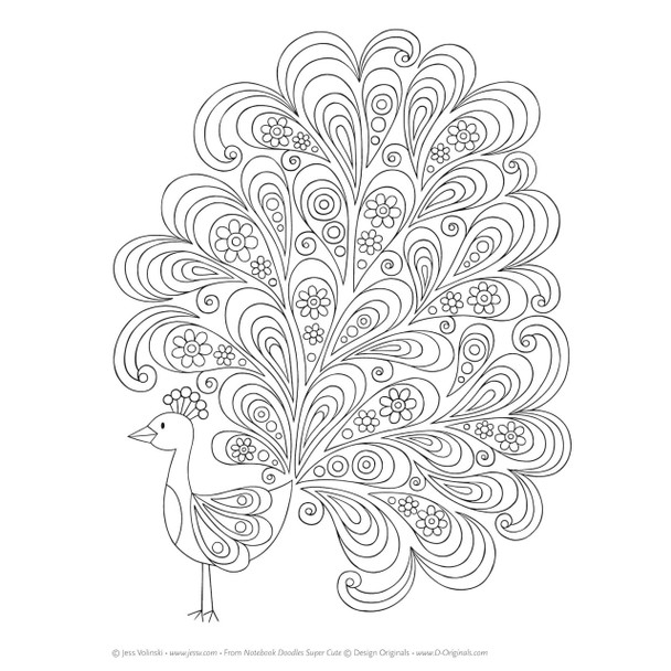 Notebook Doodles Super Cute Coloring Book