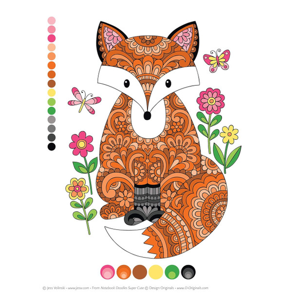 Notebook Doodles Super Cute Coloring Book