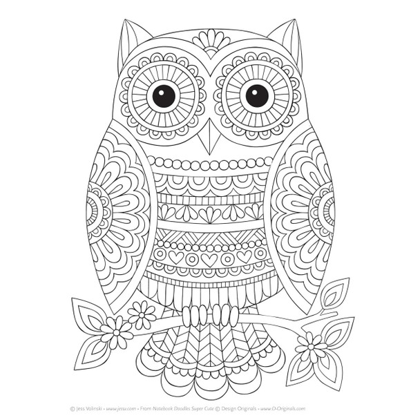 Notebook Doodles Super Cute Coloring Book