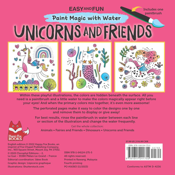 Paint Magic with Water - Unicorns and Friends