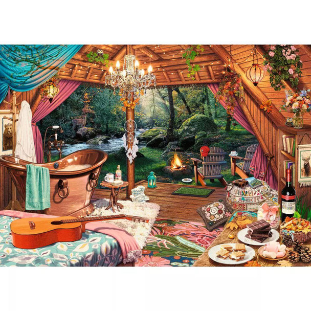 Cozy Glamping 500pc Large Format Puzzle Cozy Glamping 500pc Large Format Puzzle