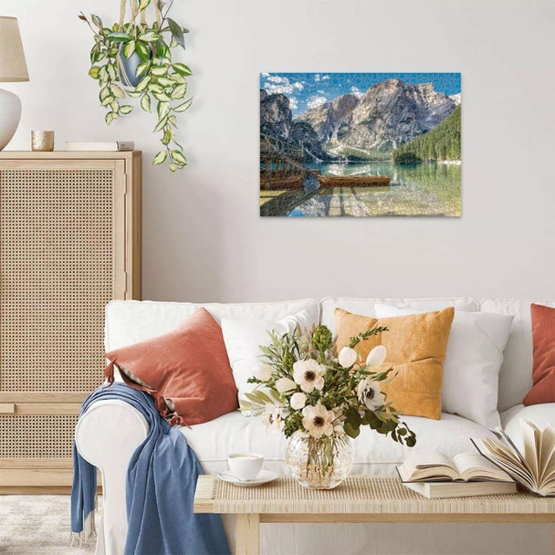 Pragser Wildsee in South Tyrol Italy 1000pc Puzzle