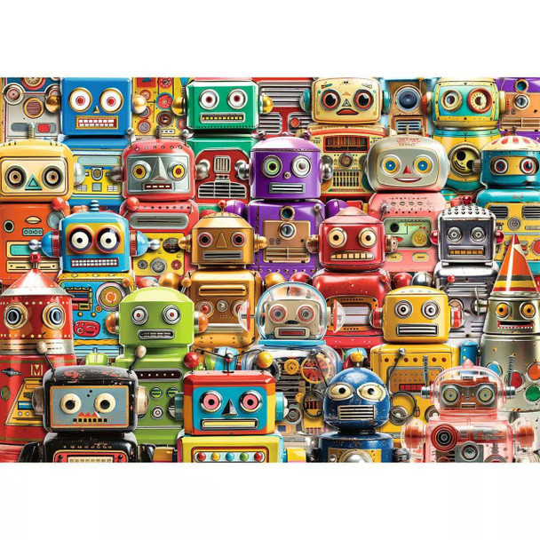 Retro Robots 500pc Large Format Puzzle