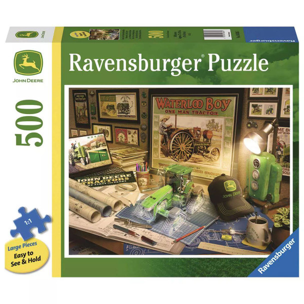 John Deere Work Desk 500pc Large Format Puzzle