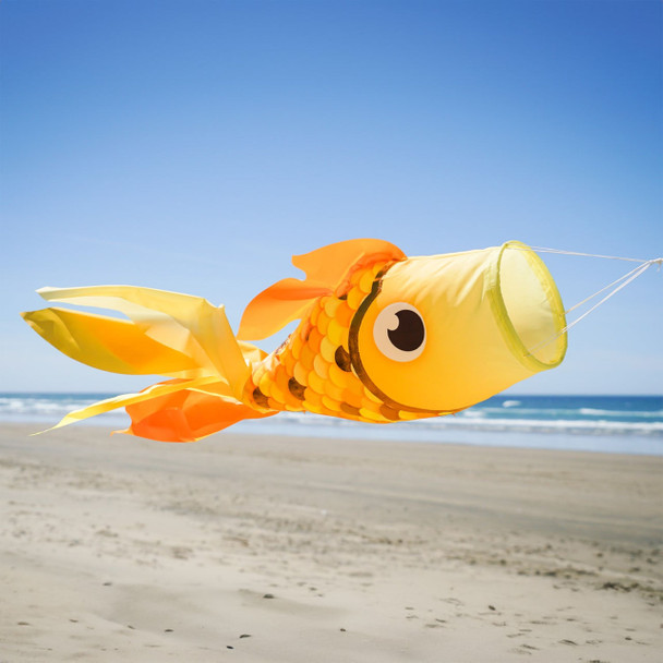 40in Damsel Fish Windsock - Gold Shimmer 40in Damsel Fish Windsock - Gold Shimmer