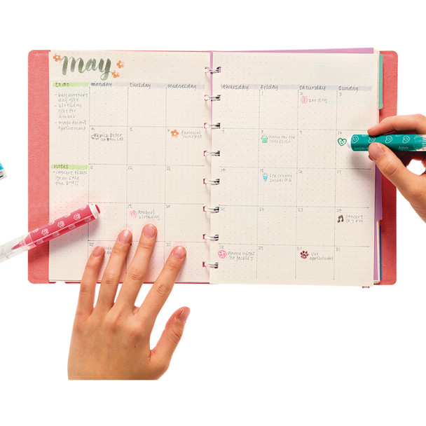 Stampables Double-Ended Stamp and Brush Markers - 18