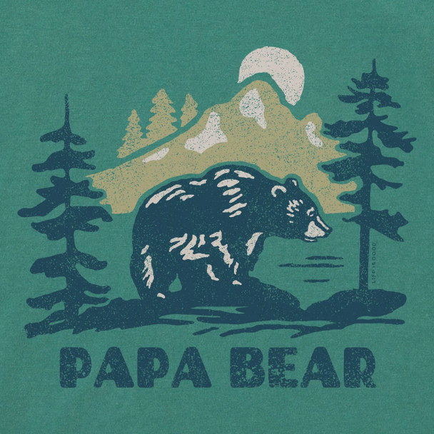 Papa Bear Mountain Tee - Smoke Blue Papa Bear Mountain Tee - Smoke Blue