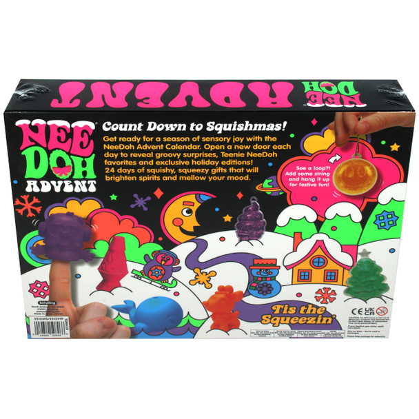 NeeDoh Advent Calendar box back