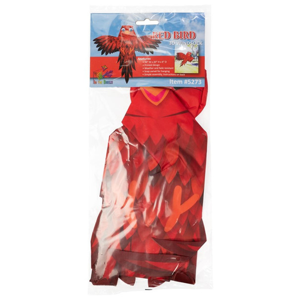 Red Bird 3D Windsock