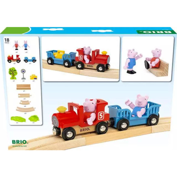 Peppa Pig Train Set Back of Box
