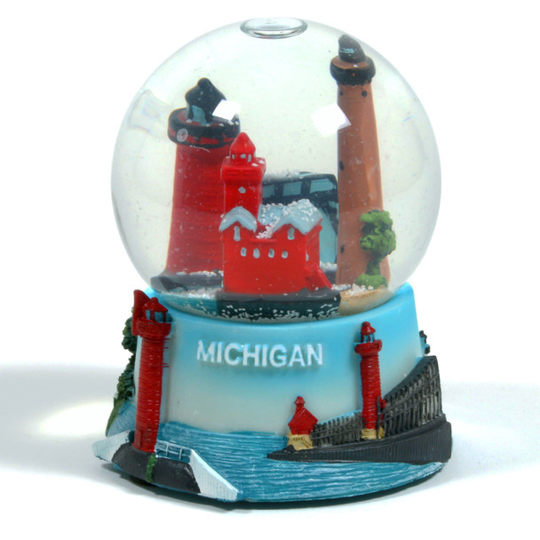 SW MI Lighthouse Snow Globe