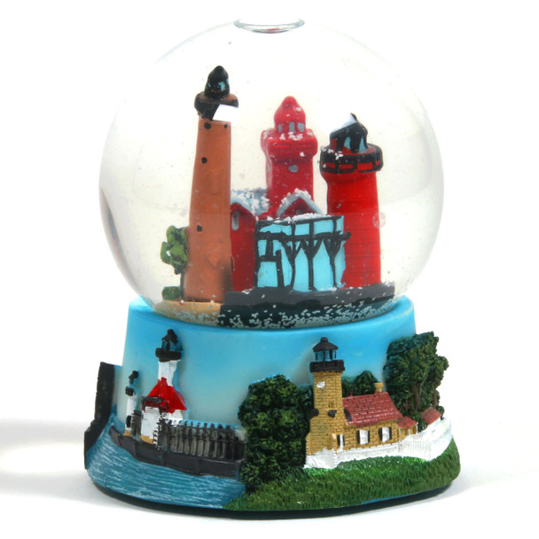 SW MI Lighthouse Snow Globe