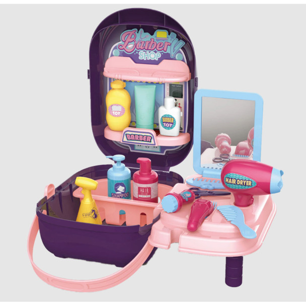 Hair Salon Playset in Carry Tote