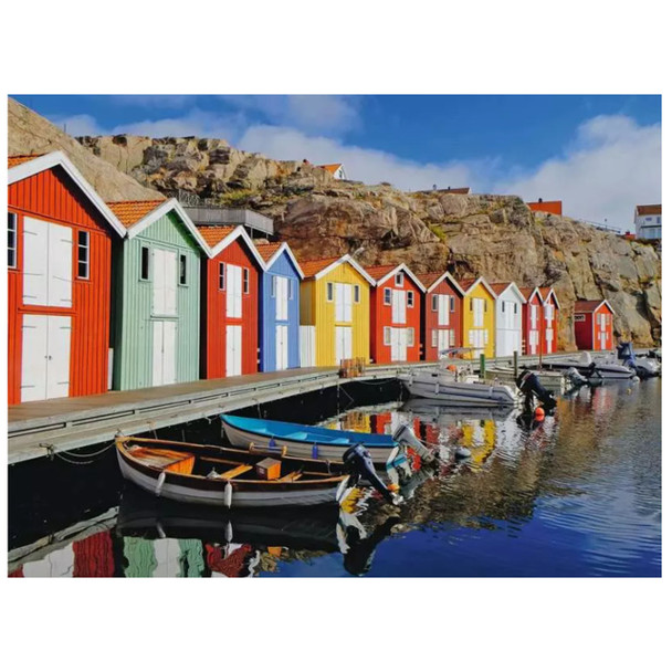 Colorful Houses in Sweden 100pc Puzzle