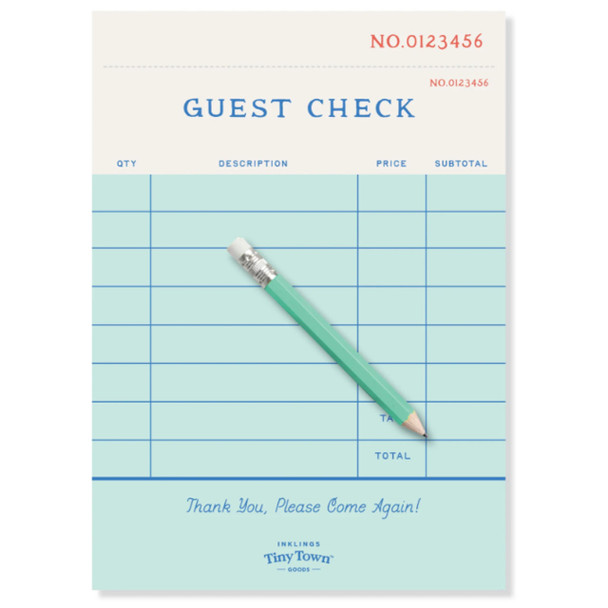 Guest Check Play Notepad