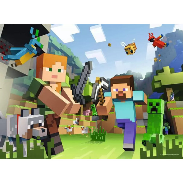 Steve and Alex Minecraft 100pc XXL Puzzle