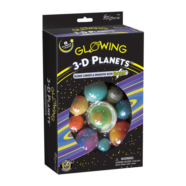 Glowing 3-D Planets Box