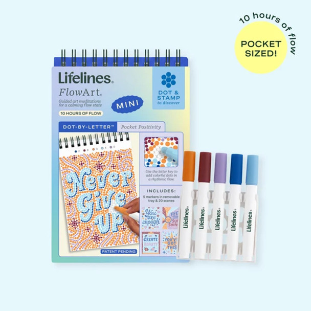 FlowArt Mini: Pocket Positivity - Dot-by-Letter