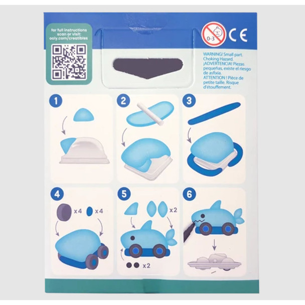 Creatibles; Air Dry Clay Car Kit - Speedy Shark