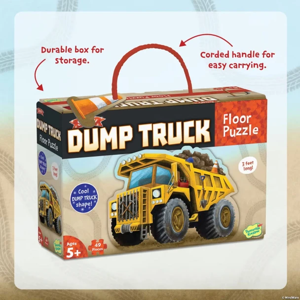 Shiny Dump Truck Floor Puzzle