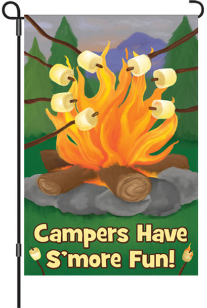 Campers have S'more Fun Garden Banner