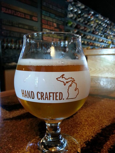 Michigan Awesome Tulip Glass