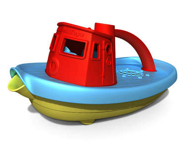 Green Toys Tugboat - Red