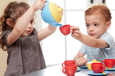 Green Toys Tea Set: Blue