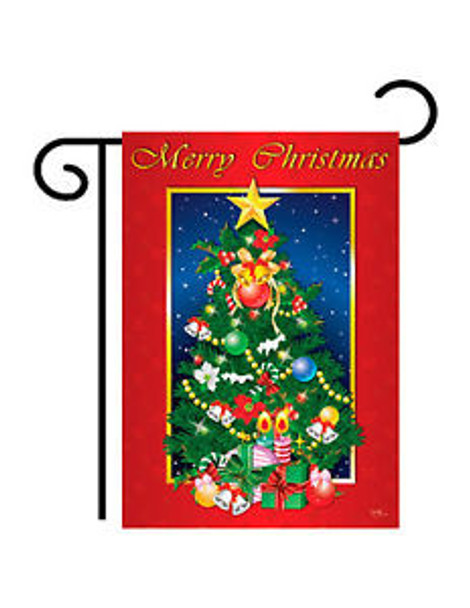 Merry Christmas Tree Garden Banner