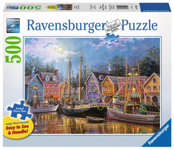 Ships Aglow 500pc Large Format Puzzle by Ravensburger