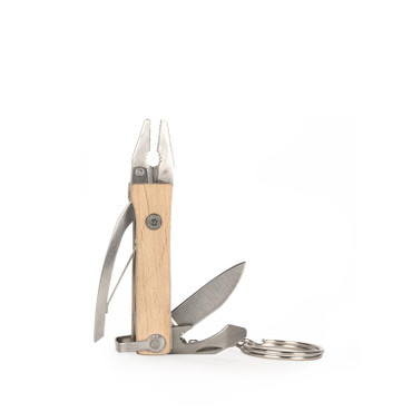 Kikkerland Mini Keychain Wood Pliers