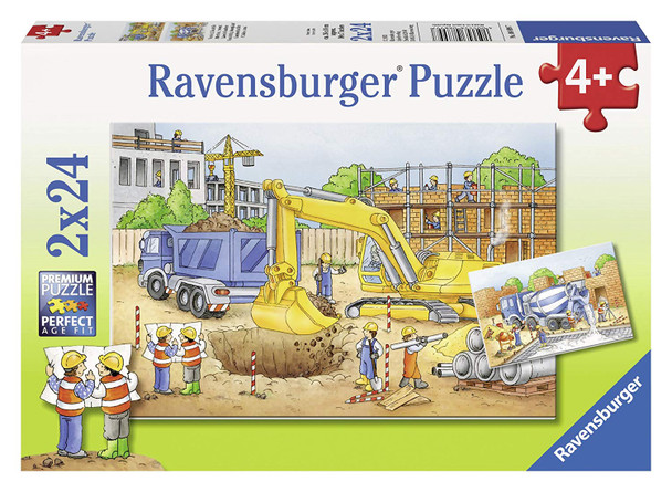 Construction Site 2x24 pc puzzle