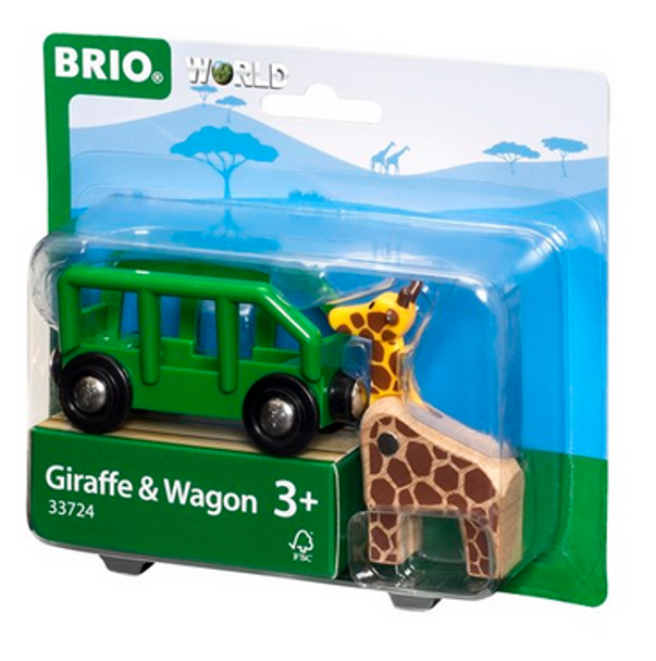 Brio Giraffe and Train Wagon