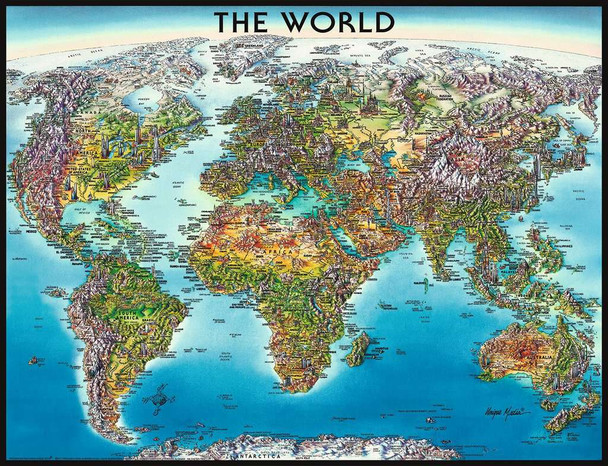 World Map 2000 piece puzzle by Ravensburger