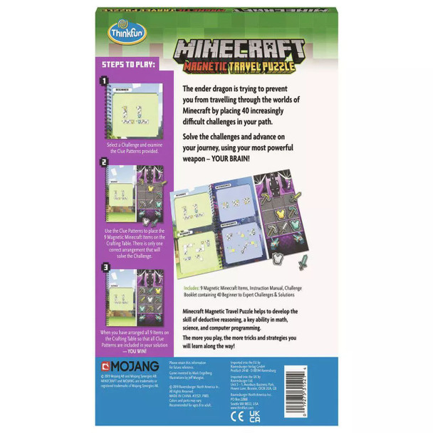 Minecraft Magnetic Travel Puzzle Book