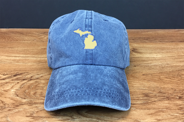 Michigan Awesome Dad Hat- Blue