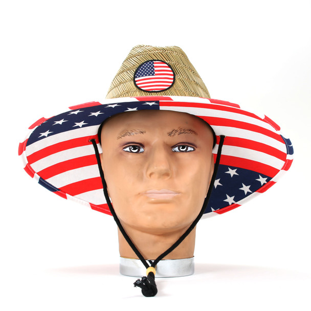 USA Lifeguard Hat with badge
