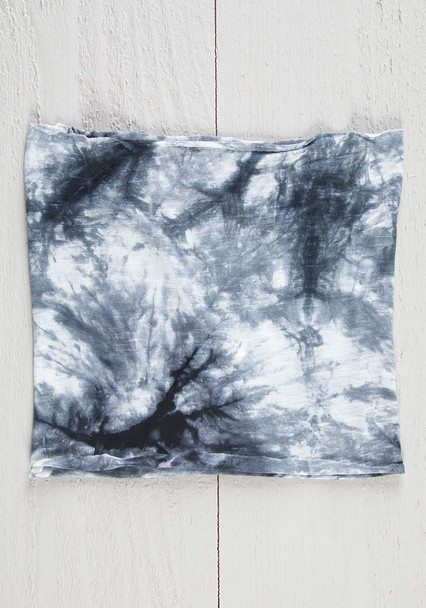 Black & White Tie Dye Half Boho Bandeau